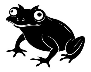 Frog Silhouette Vector Design, Frog SVG, Frog Icon