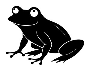 Frog Silhouette Vector Design, Frog SVG, Frog Icon