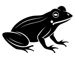 Frog Silhouette Vector Design, Frog SVG, Frog Icon
