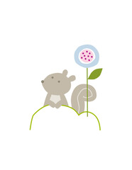 Cartoon children's clothing pattern