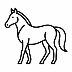 horse vector illustration on white background