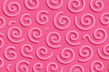 Pink spiral pattern design for background or wallpaper