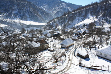 ski resort in winter