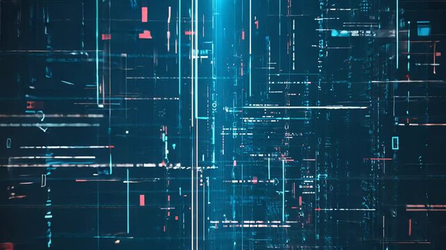 Explore a dynamic abstract technology background featuring intersecting lines and squares. Perfect for modern design projects
