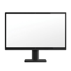 Modern computer monitor display screen technology mockup  isolated on transparent  background