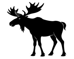 Moose Silhouette Vector Design, Moose SVG, Moose Icon