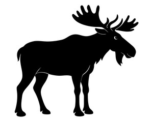 Moose Silhouette Vector Design, Moose SVG, Moose Icon