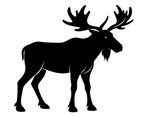 Moose Silhouette Vector Design, Moose SVG, Moose Icon