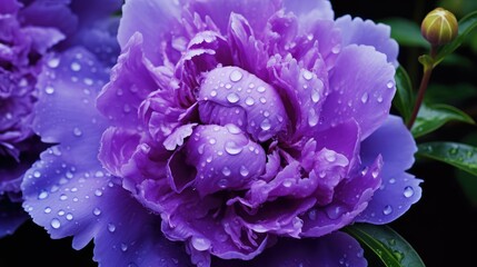 Fototapeta premium elegance purple peony