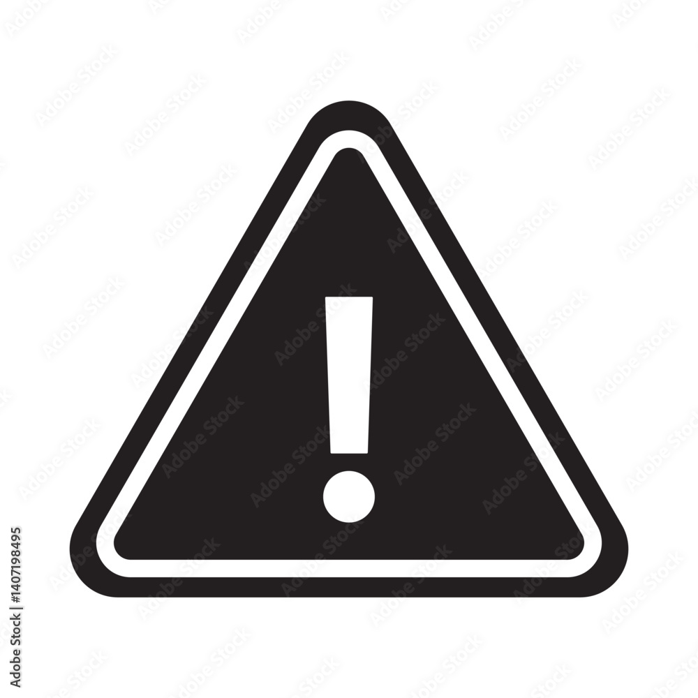 Poster attention caution sign warning symbol icon set danger exclamation mark signs triangular vector illus