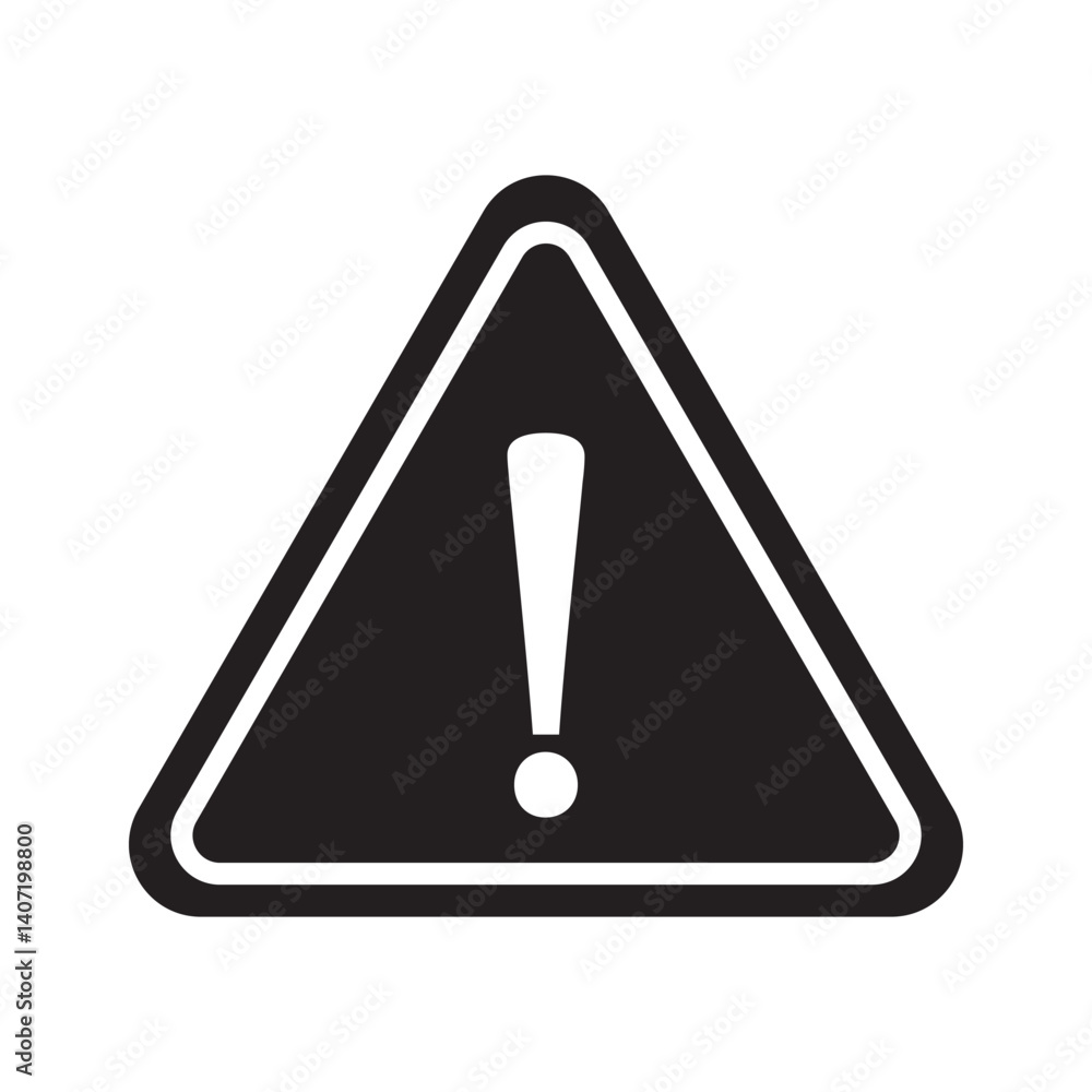 Poster attention caution sign warning symbol icon set danger exclamation mark signs triangular vector illus