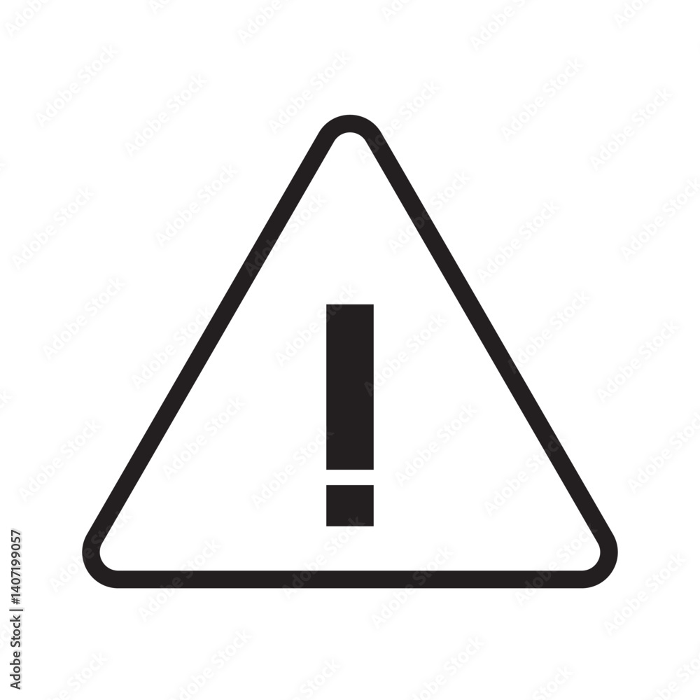Poster attention caution sign warning symbol icon set danger exclamation mark signs triangular vector illus