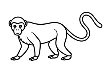Obraz premium Minimalist Proboscis Monkey Vector