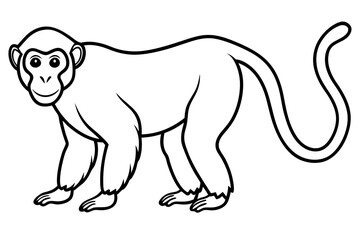 Minimalist Proboscis Monkey Vector