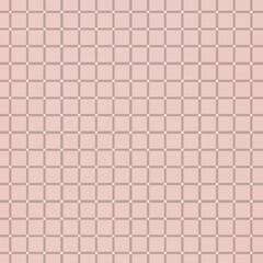 Pink plaid gingham, scottish tartan texture, grid graph paper with rhombus squares pattern, picnic napkin and curtain tablecloth, vector seamless geometric checkered fabric
