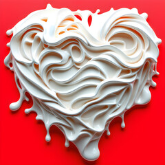 Ice cream art, heart