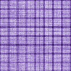 Purple plaid gingham, scottish tartan texture, grid graph paper with rhombus squares pattern, picnic napkin and curtain tablecloth, vector seamless geometric checkered fabric