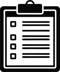 survey form icon vector icon.