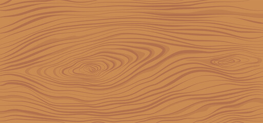 Wood texture. Brown wooden plank, cutting board, floor or table surface. Striped fiber textured background. Retro tree surface pattern