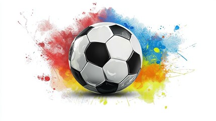 Fototapeta premium Soccer ball logo on isolated background 
