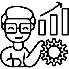 Productivity Icon Vector Element