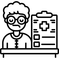 Health Report Icon Vector Element