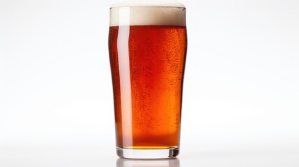 glass beer pint isolated