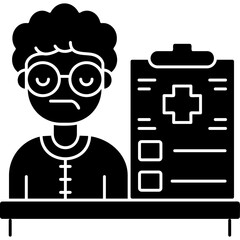 Health Report Icon Vector Element