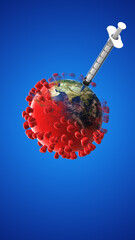 Vaccination Saving the Infected Planet Earth
