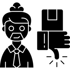 Dissatisfaction Icon Vector Element