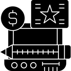 Digital Signature Icon Vector Element