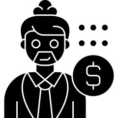 Money Manager Icon Vector Element