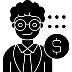 Money Manager Icon Vector Element