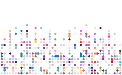 Colorful dot pixel modern edge background
