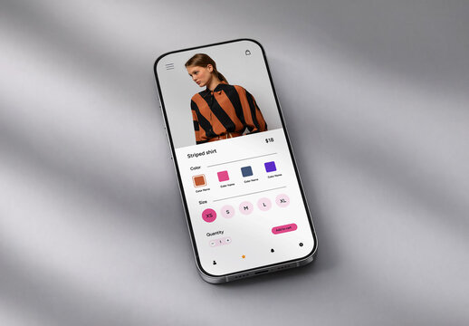 Phone Mobile Smartphone Display Screen Device Mockup Template