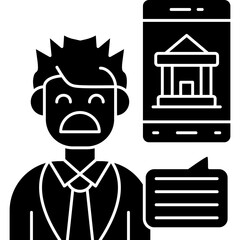 Advocate Icon Vector Element