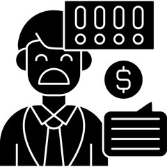 Intimidate Icon Vector Element