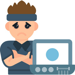 Sexual Harassment Icon Vector Element