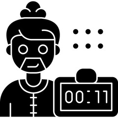 Alarm Clock Icon Vector Element