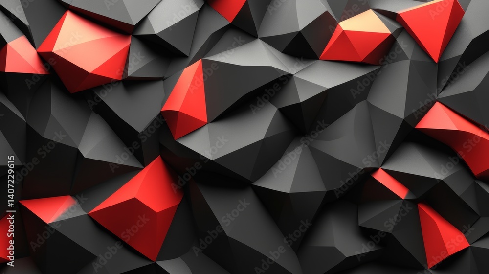 Poster the abstract digital grid light pattern forms a modern seamless design, featuring a repeating triang