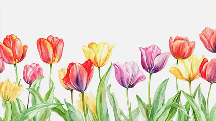 Fototapeta premium Elegant wedding invitation card background . Minimal hand painted watercolor botanical flowers texture template background. Design for wedding, vip cover, poster, rsvp moderncard.Valentine's Day