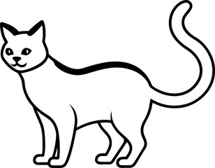 vector illustration of a cat