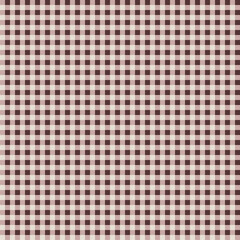 Pink plaid gingham, scottish tartan texture, grid graph paper with rhombus squares pattern, picnic napkin and curtain tablecloth, vector seamless geometric checkered fabric