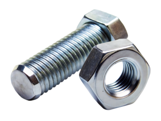 metal bolt and nut