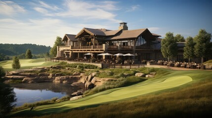Fototapeta premium retreat golf club house