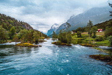 Beautiful Nature Norway aerial photography.