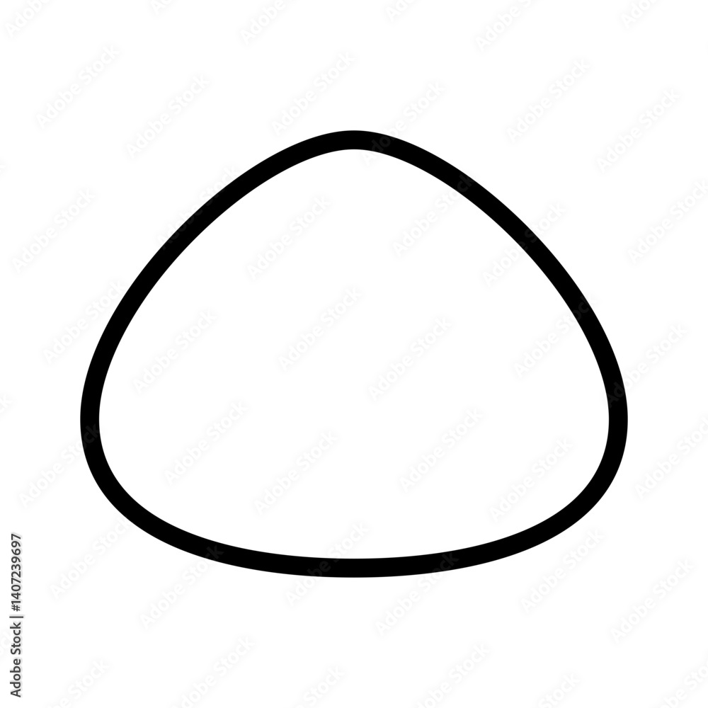 Poster minimalist dim sum icon with stacked rounded shapes in bowl - flat icon for apps and websites