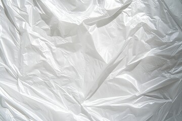 Obraz premium Wrinkled white plastic sheet