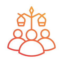 Fototapeta premium Family Law Icon