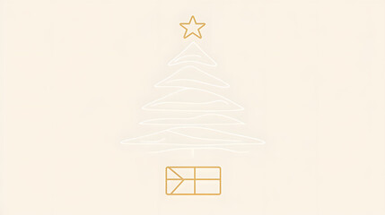 Minimalist Christmas，christmas, decoration, christmas tree,holiday, xmas,winter, decorations, celebration, presents,gift, Santa Claus，ornaments，new year，december，seasonal，gift